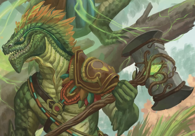 Lizardfolk Geomancer Lizardfolk Geomancer